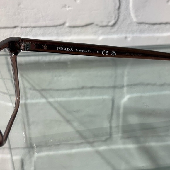 Prada RX glasses brown with light purple hue - Picture 12 of 13